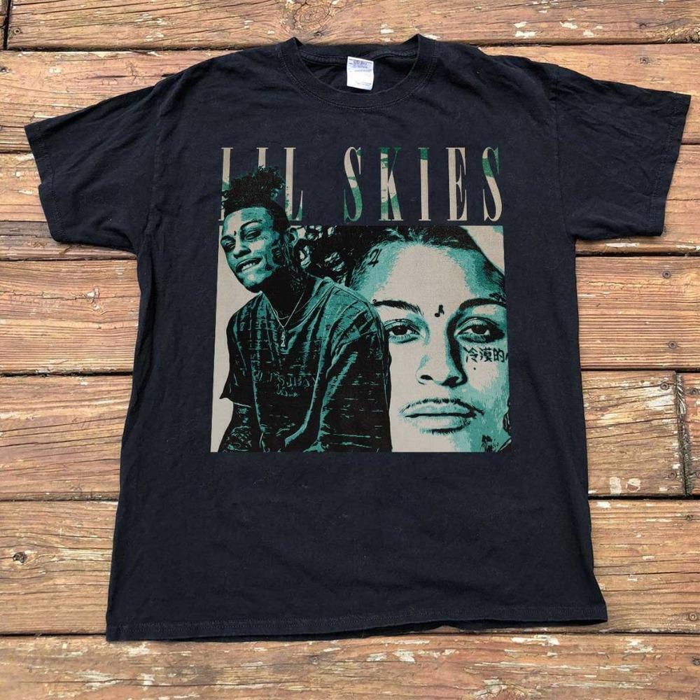 Lil Skies Rap Artist Portrait Contemporary Hip Hop Graphic T-Shirt